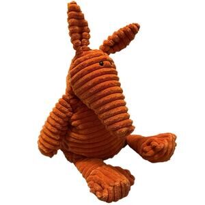 Jellycat Cordy Roy Aardvark Stuffed Animal Orange Corduroy Plush